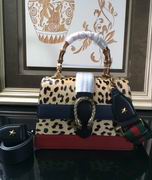 Gucci Dionysus leopard print top handle bag leopard print calf hair 
