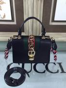 Gucci Sylvie leather mini bag black 