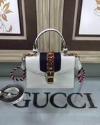 Gucci Sylvie leather mini bag white
