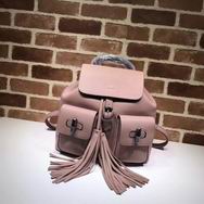 Gucci new style  calf leather backpack pink