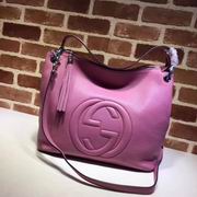 Gucci Embossed GG leather hobo rose 