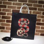 Gucci Snake embossed leather soft tote