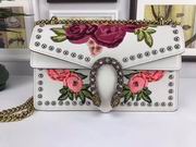 Gucci Dionysus embroidered shoulder bag white leather