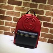 Gucci leather backpack red P265 