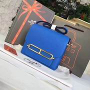 Hermes small roulis Bags in BLUE with gold metal
