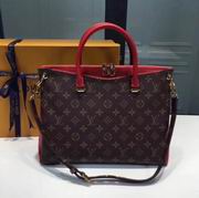 Louis Vuitton Coated Monogram canvas & calf leather Pallas BB Red 
