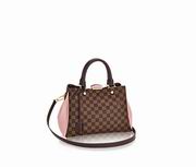 Louis Vuitton Damier coated canvas and Cuir Taurillon leather BRITTANY Bag Magnolia 