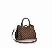 Louis Vuitton Damier coated canvas and Cuir Taurillon leather BRITTANY Bag Noir 