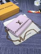 Louis Vuitton Calfskin leather LOUISE MM Purple 