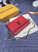 Louis Vuitton Calfskin leather LOUISE MM Red 