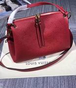 Louis Vuitton Embossed supple cowhide and smooth supple cowhide PONTHIEU PM Red 