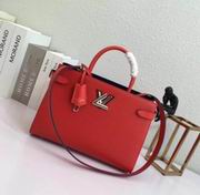 Louis Vuitton Epi grained and Cuir Ecume grained cowhide leather  Coquelicot TWIST TOTE