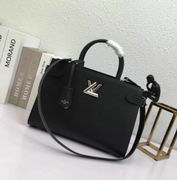 Louis Vuitton Epi grained and Cuir Ecume grained cowhide leather  Noir TWIST TOTE