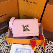 Louis Vuitton TWIST MM Pink Crocodilian leather