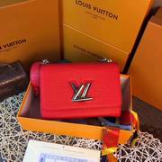 Louis Vuitton TWIST MM Red Crocodilian leather 
