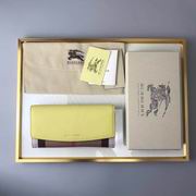 Burberry House Check And Leather Continental Wallet yellow 