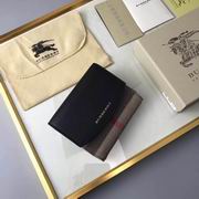 Burberry House Check and Leather Wallet black 