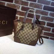 Gucci GG Supreme small tote brown