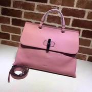 Gucci leather handle bag pink