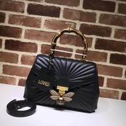 Gucci Queen Margaret medium top handle bag black 