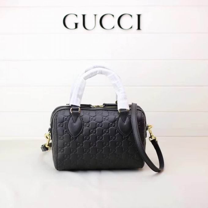  Gucci Soft Gucci Signature top handle bag black