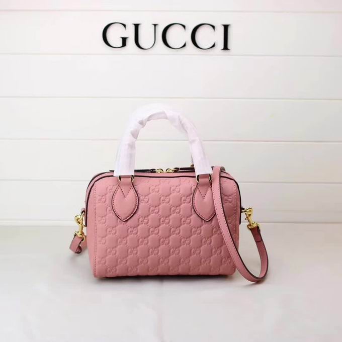  Gucci Soft Gucci Signature top handle bag pink