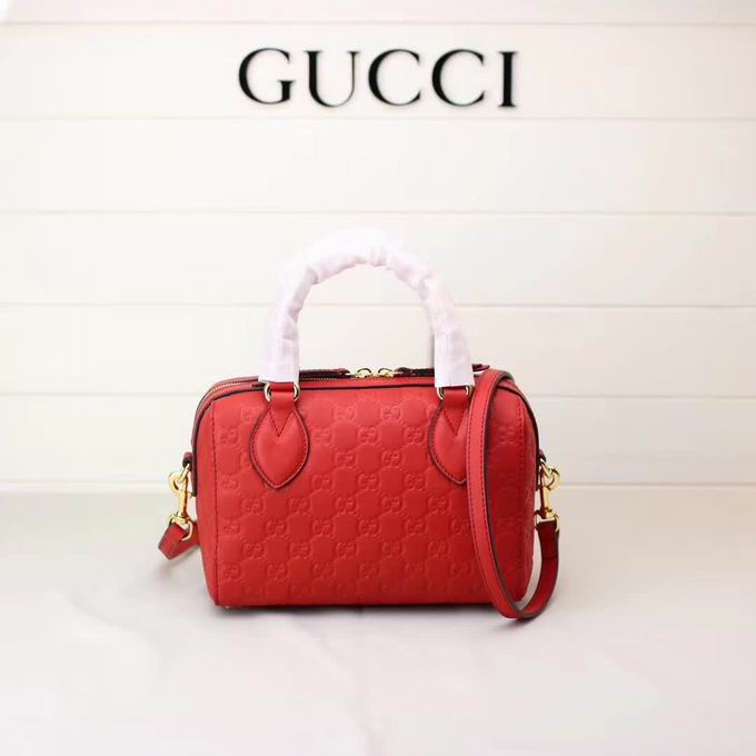  Gucci Soft Gucci Signature top handle bag red