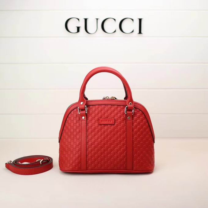  Gucci Soft Gucci Signature top handle bag red