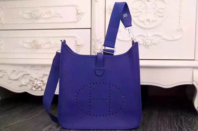  Hermes  Evelyne shoulder Bag in blue