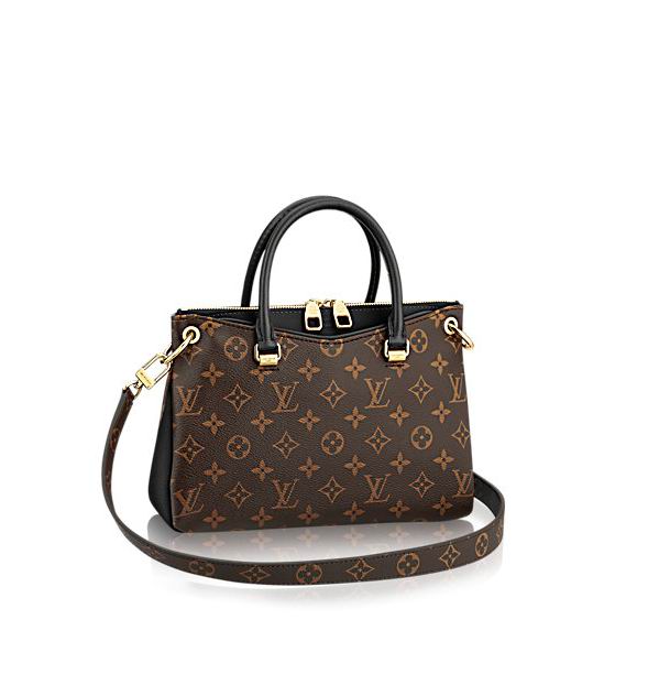  Louis Vuitton Coated Monogram canvas & calf leather Pallas BB Noir