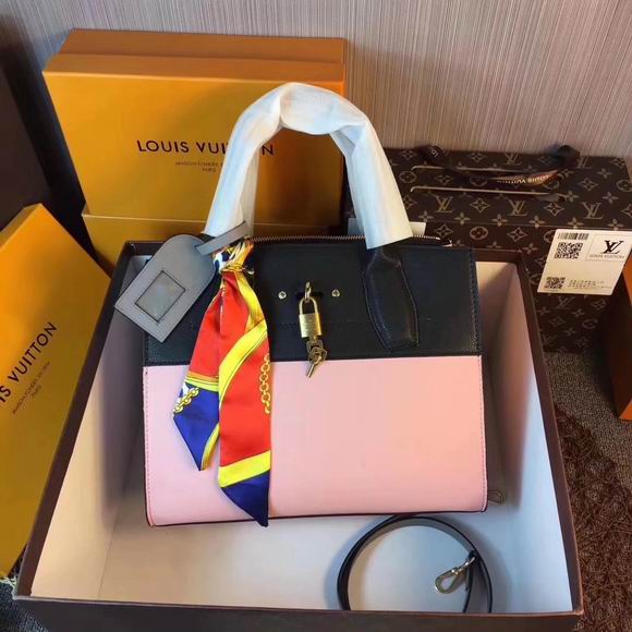  Louis Vuitton CITY STEAMER PM Pink & Black