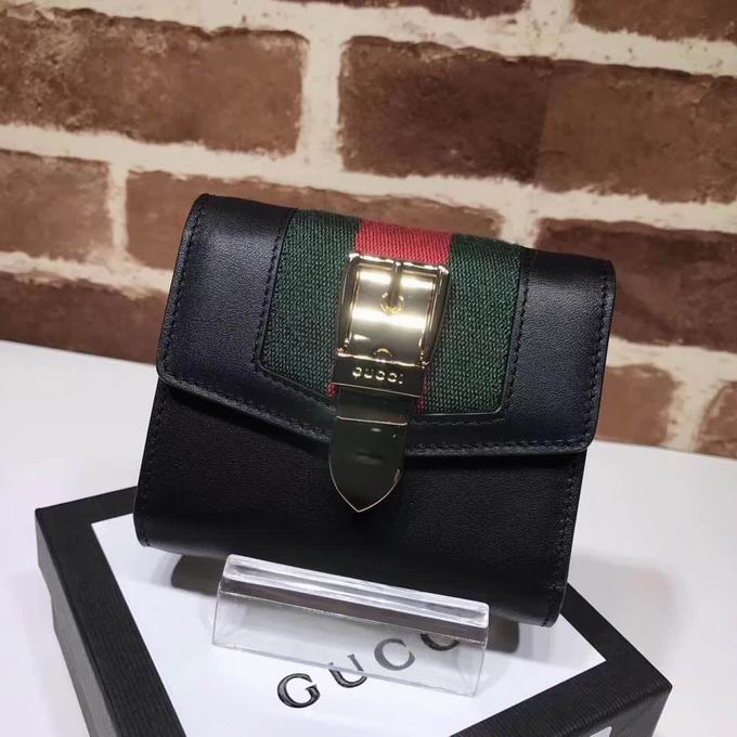  Gucci Sylvie leather wallet black