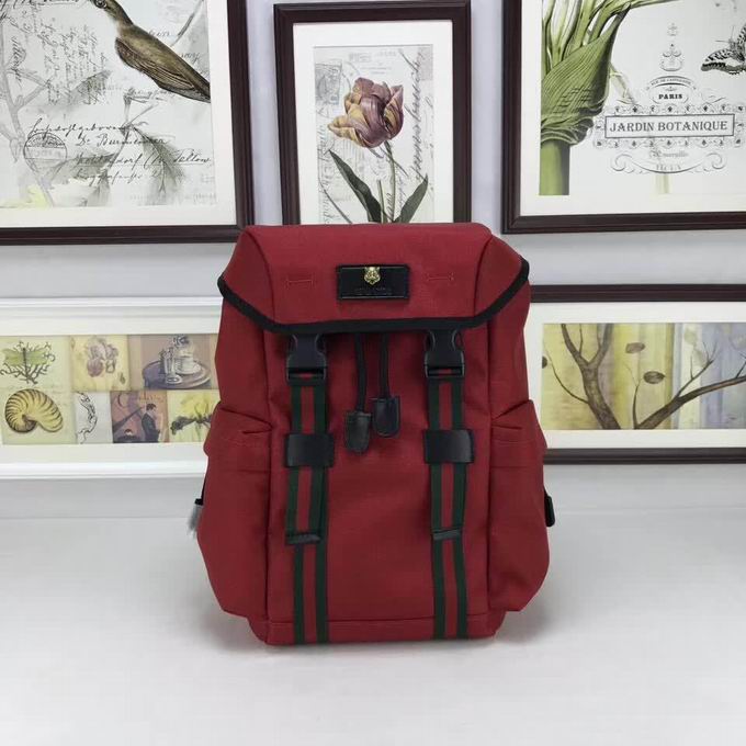  Gucci Backpack red techno canvas
