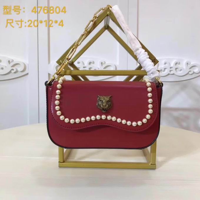  Gucci new style leather shoulder bag red