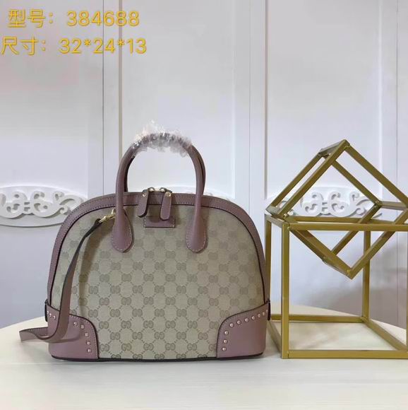  Gucci GG medium top handle bag pink