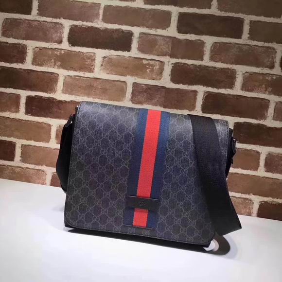  Gucci GG Supreme messenger bag black