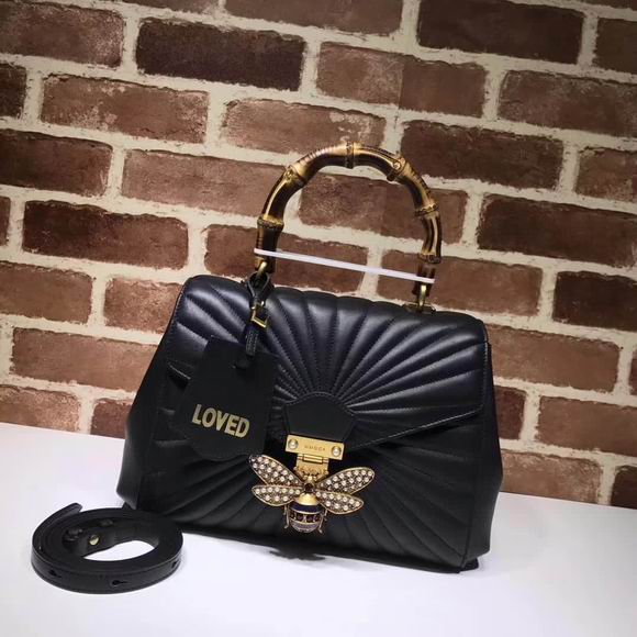  Gucci Queen Margaret medium top handle bag black