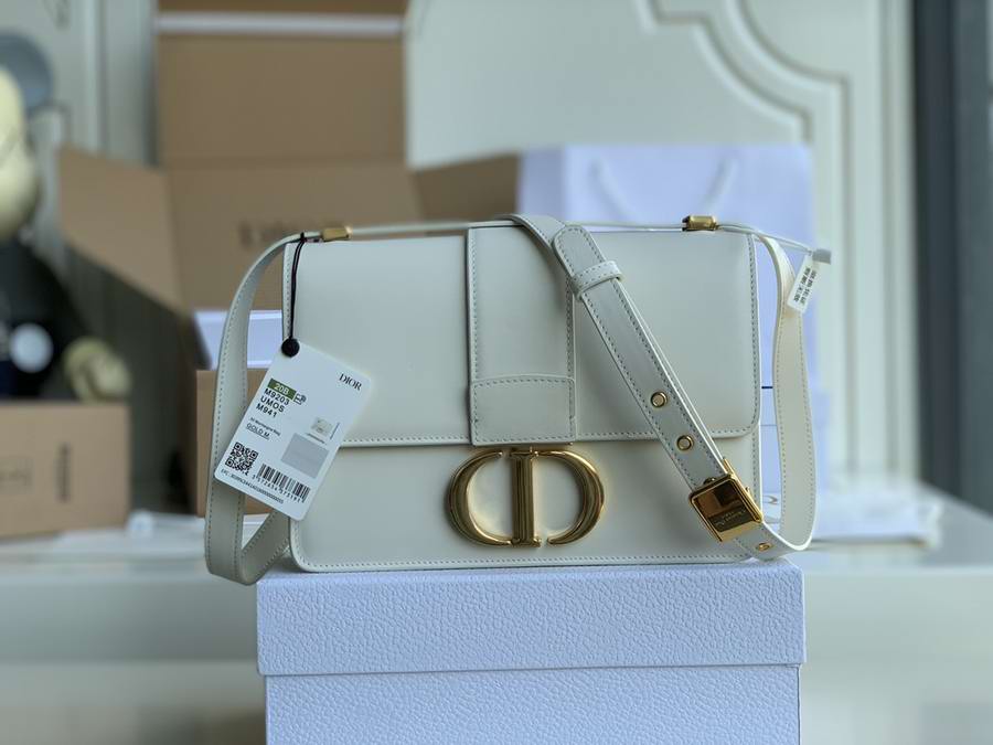 Dior 30 MONTAIGNE BAG Latte Box Calfskin